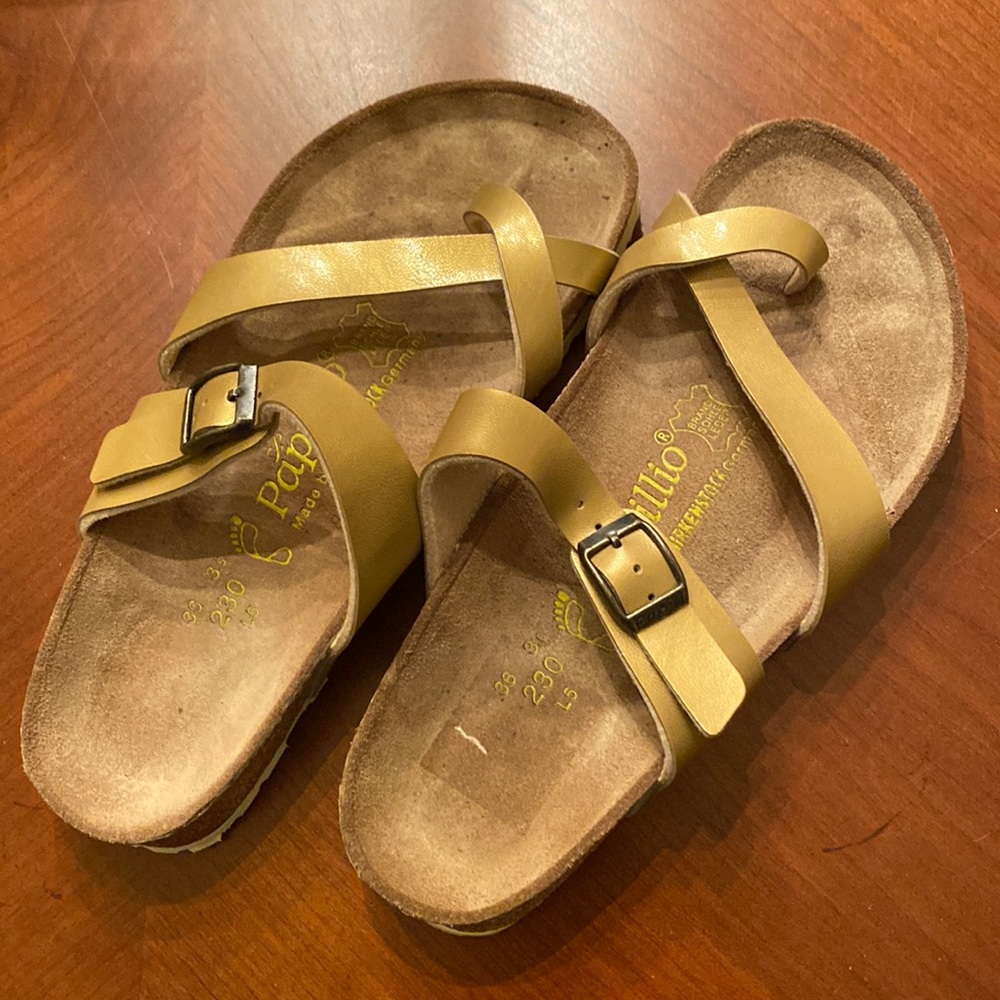 Papillio by Birkenstock Gold Sandals, 36